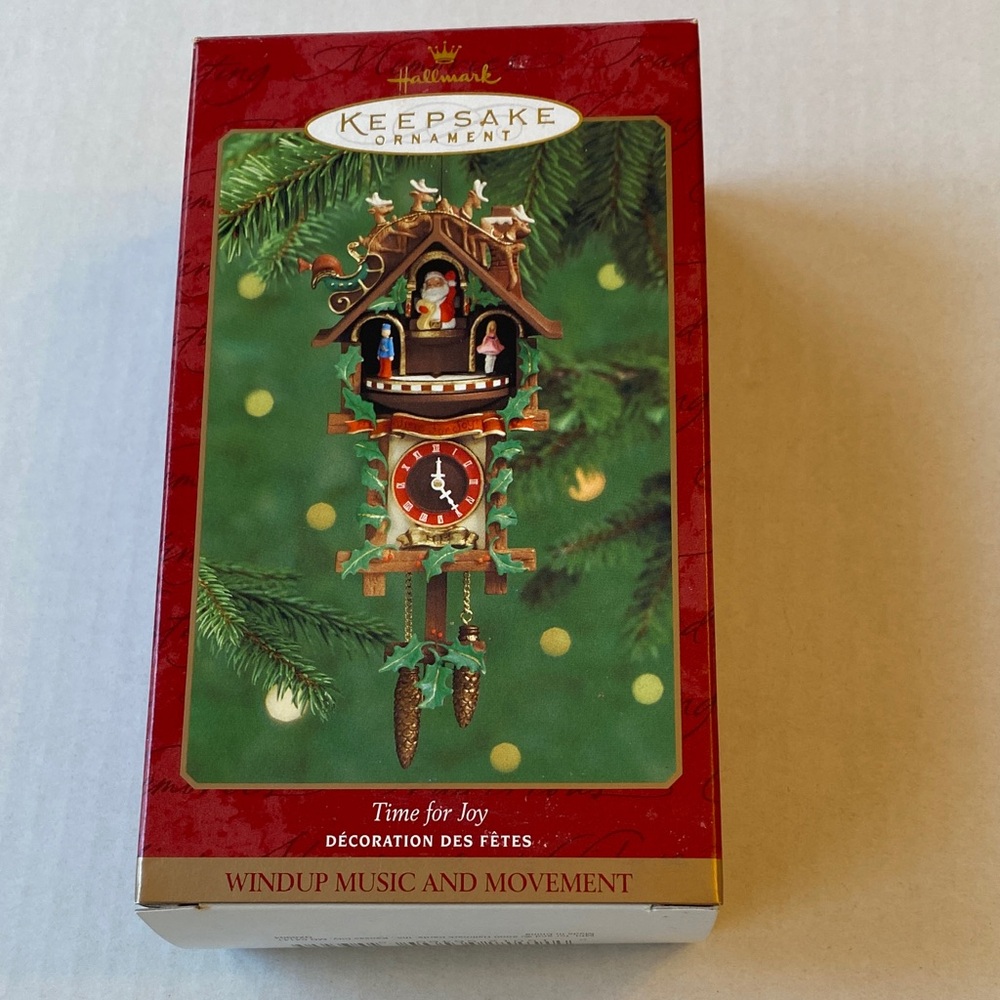 Hallmark Keepsake “Time For Joy” windup music and movement ornament. 2000